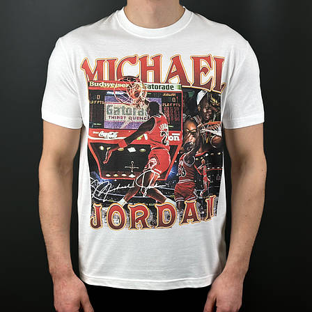 Футболка з принтом Michael Jordan NBA XL Білий, фото 1