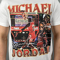 Футболка з принтом Michael Jordan NBA XL Білий, фото 3