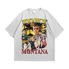 Футболка з принтом Scarface Обличчя зі шрамом - Tony Montana XL Білий, фото 4