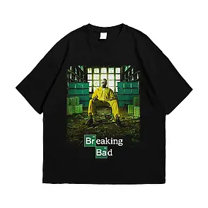 Футболка з принтом Breaking Bad - Попуститися Берега S Чорний, фото 1