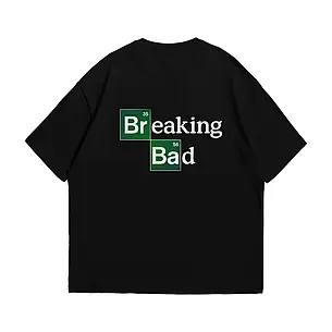 Футболка з принтом Breaking Bad - Попуститися Берега S Чорний, фото 3