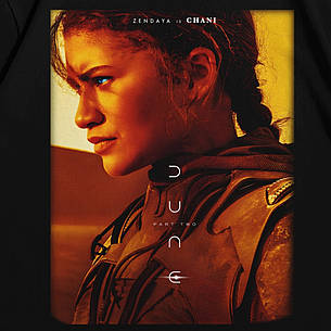 Футболка з принтом Dune частина 2 - Чані L Чорний, фото 3