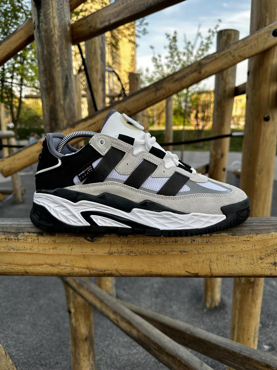 Кросівки Adidas Niteball (gray & black) .Хит!