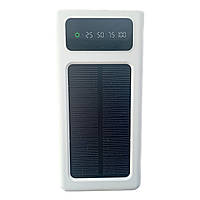 Повербанк Power Bank Solar 50000 мАч 4 в 1 с солнечной панелью (White)