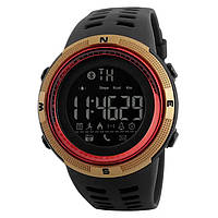 Мужские смарт часы Skmei 1250RD watсh (Gold Red)