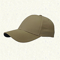 Бейсболка чистая Бежевая с регулятором размера