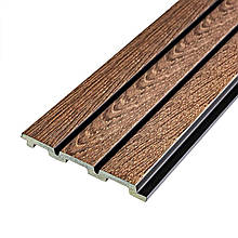 Рейка декоративна PS 2900х120х12мм Горіх SW-00001739