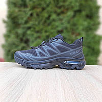 Мужские демисезонные кроссовки Salomon LAB XT-6 (черные) низкие повседневные кроссы 11152 Саломон тренд