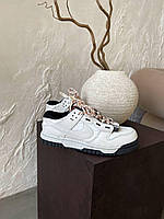 Женские кроссовки Nike Air Dunk Low Jumbo White/Black Phantom Premium (бело-черные) модные N00168 Найк тренд
