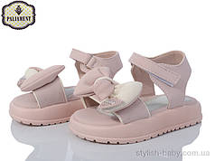 Дитяче літнє взуття гуртом. Дитячі босоніжки 2024 бренда Paliament для дівчаток (рр. з 22 по 27)