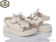 Дитяче літнє взуття гуртом. Дитячі босоніжки 2024 бренда Paliament для дівчаток (рр. з 22 по 27)