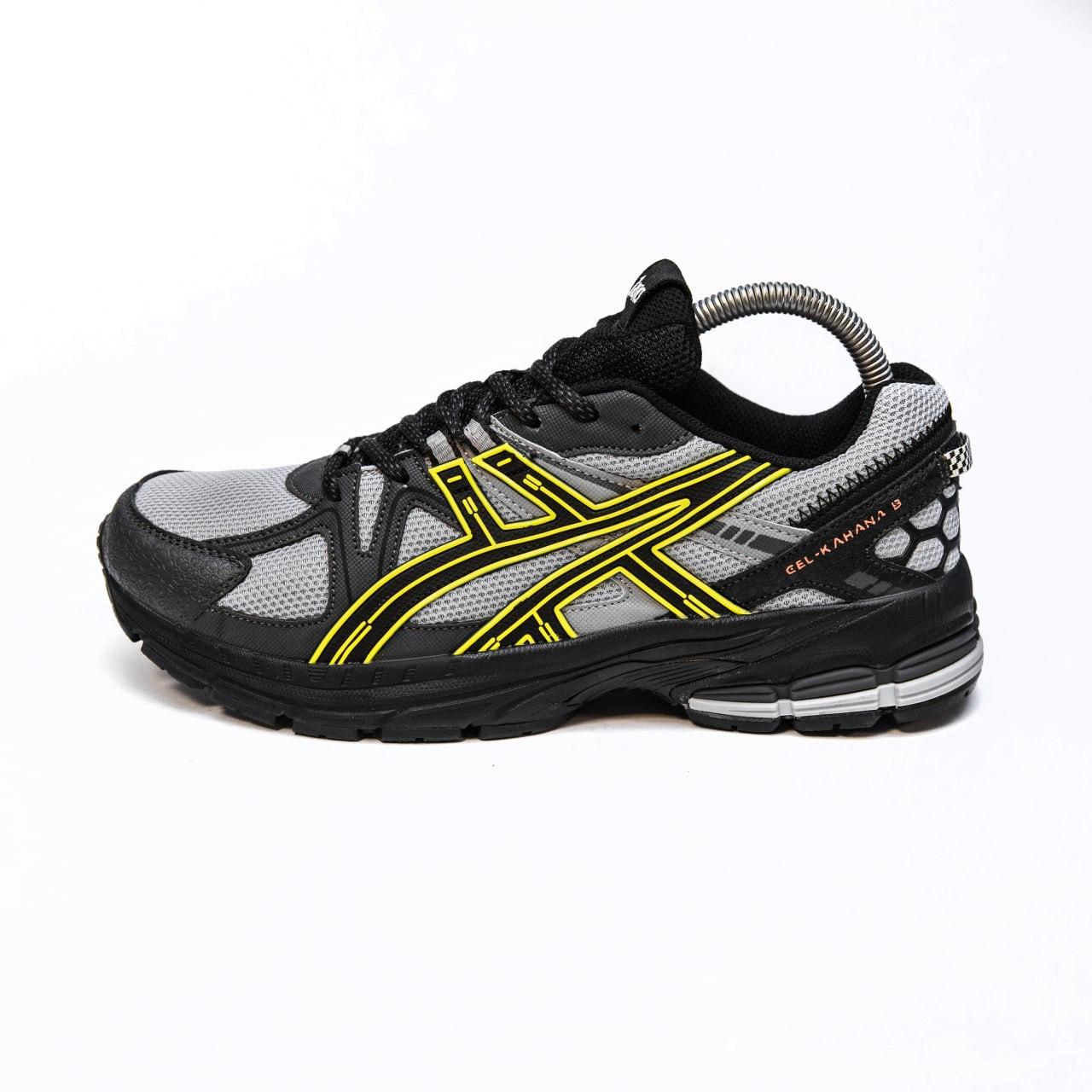 Чоловічі кросівки Asics Ael Kahana 8 (сіро-чорні) модні низькі кросівки 2545 Асикс vkross