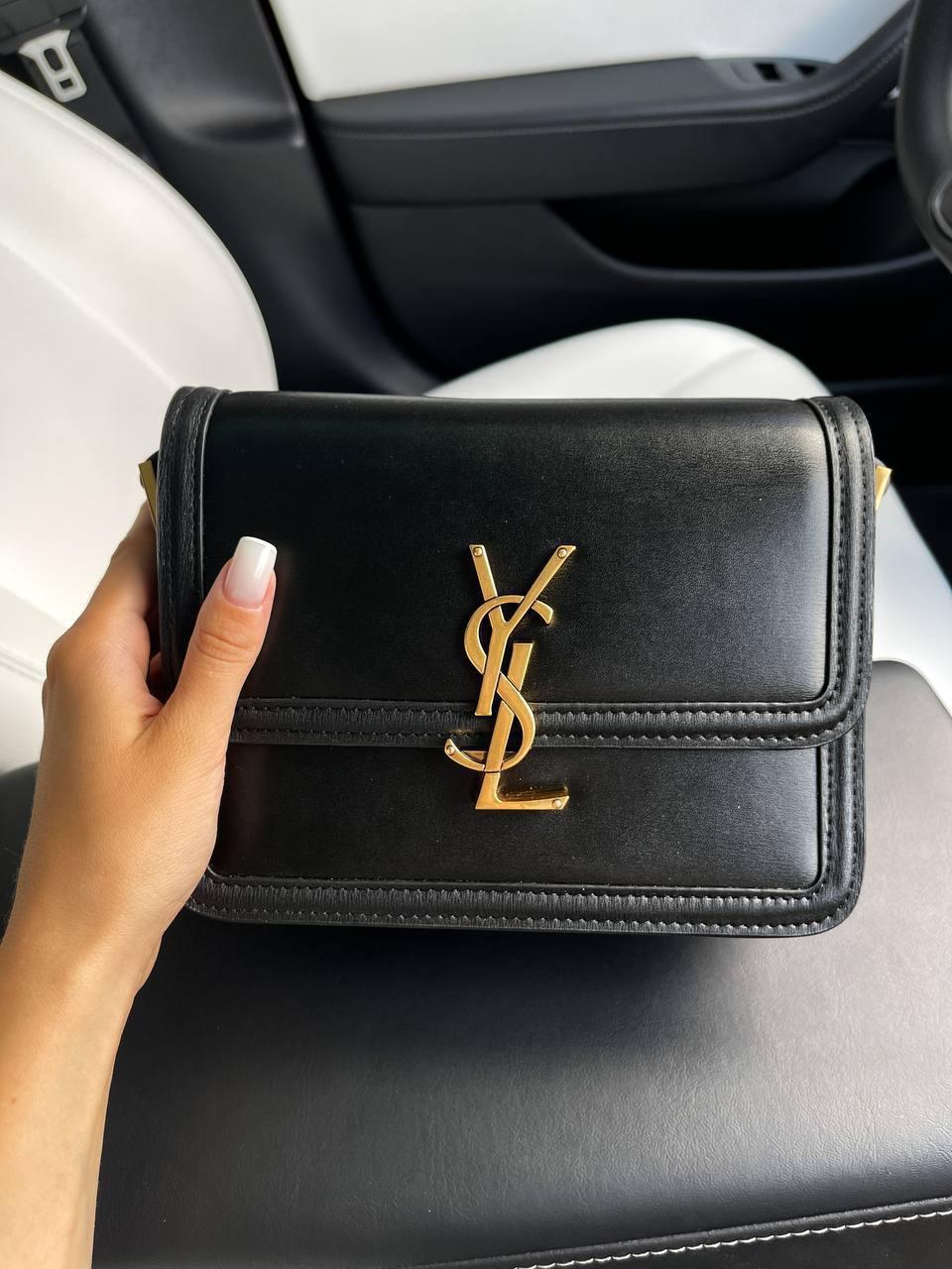 Жіноча сумка Yves Saint Laurent (чорна) елегантна зручна сумочка для дівчини art058 vkross, фото 1