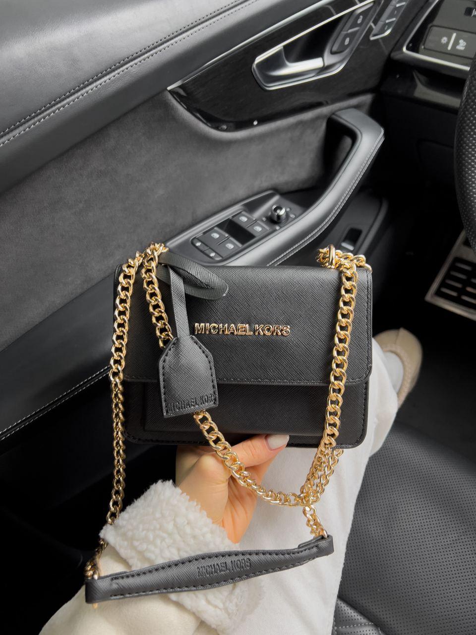 Жіноча сумка Michael Kors (чорна) модна стильна маленька сумочка AS521 vkross