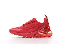 Женские демисезонные кроссовки Nike Air Max 270 (красные) стильные кроссовки 14634 Найк тренд