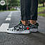 Чоловічі кросівки Nike Air Force 1 Low Worldwide (чорні з білим) стильні кросівки 706TP Найк vkross, фото 7
