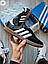 Чоловічі демісезонні кросівки Adidas Samba (чорні) стильні повсякденні кроси 1191TP Адідас vkross, фото 5