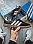 Чоловічі демісезонні кросівки Adidas Samba (чорні) стильні повсякденні кроси 1191TP Адідас vkross, фото 6