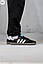 Чоловічі демісезонні кросівки Adidas Samba (чорні) стильні повсякденні кроси 1191TP Адідас vkross, фото 9