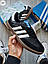 Чоловічі демісезонні кросівки Adidas Samba (чорні) стильні повсякденні кроси 1191TP Адідас vkross, фото 10