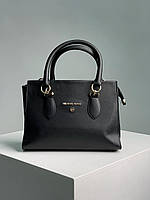 Женская сумка Michael Kors Marilyn Large Logo Total Black (чёрная) элегантная вместительная сумка KIS12147