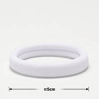 Резинка для волосся Біла 5см. Мікрофібра, арт 27984