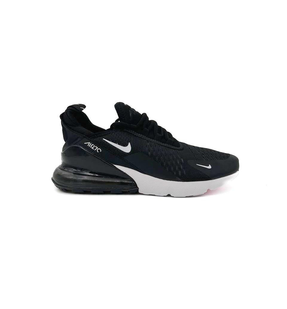 Чоловічі кросівки Nike Air Max 270 Black/White (чорно-білі) модні повсякденні кроси D499 Найк vkross, фото 1