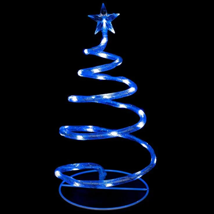 Новогодняя гирлянда елка светодиодная 30 LED E25E1 Синий Б4562-13 - фото 1 - id-p2179042014