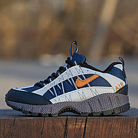 Мужские демисезонные кроссовки Nike Air HUMARA GREY BLUE (черные с желтым) повседневные кроссы 1748 Найк тренд