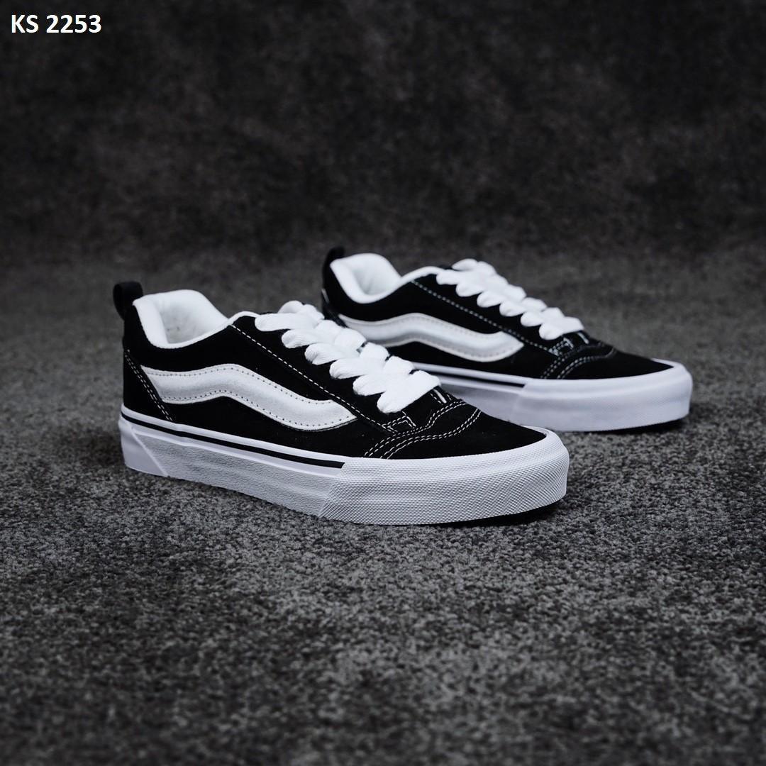 Чоловічі кеди Vans Knu Skool X Imran Potat (чорно-білі) низькі повсякденні кеди KS 2253 Ванс vkross