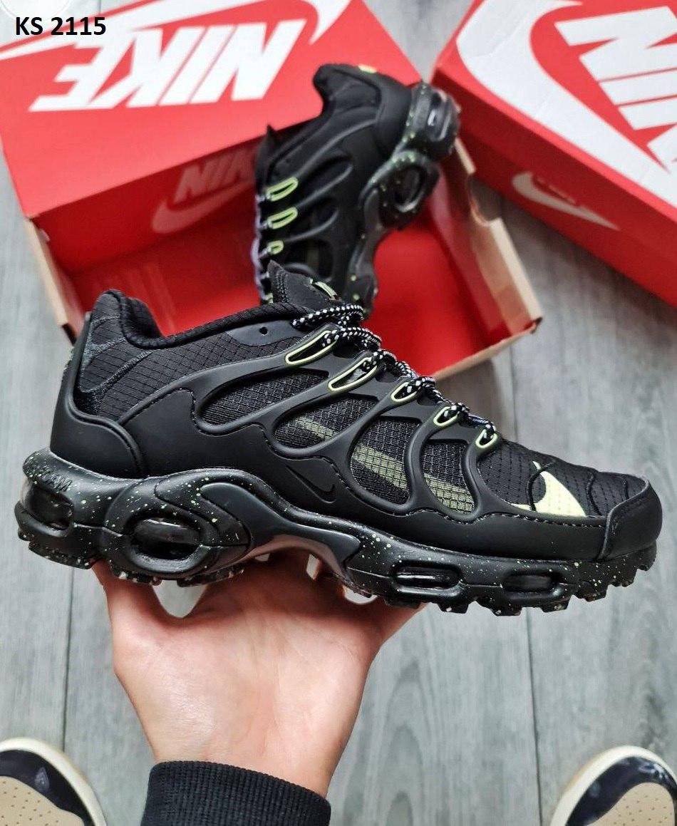 Чоловічі кросівки Nike Air Max TN Terracape Plus (чорно-зелені) стильні кросівки KS 2115 Найк vkross, фото 1
