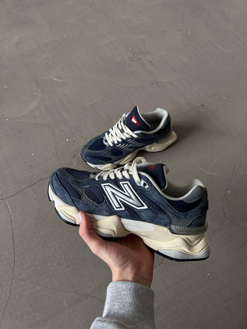 Жіночі спортивні кросівки New Balance 9060 Blue (сині) демісезонні кроси NB064 Нью Беленс vkross