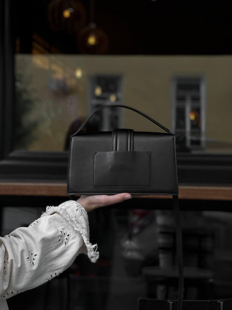 Женская сумка Jacquemus Le Bambino Black (чёрная) элегантная деловая удобная сумочка torba0179 house - фото 5 - id-p2179044062