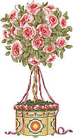 Схема для вишивання нитками. ТМ Інстинкт вишивання. Кущ троянд 14-83