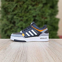 Женские демисезонные кроссовки Adidas Drop Step (черные с оранжевым) стильные повседневные кроссы 20883 Адидас