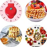 Електрична міні вафельниця Waffle Maker XL-287 з антипригарним покриттям SV227, фото 4
