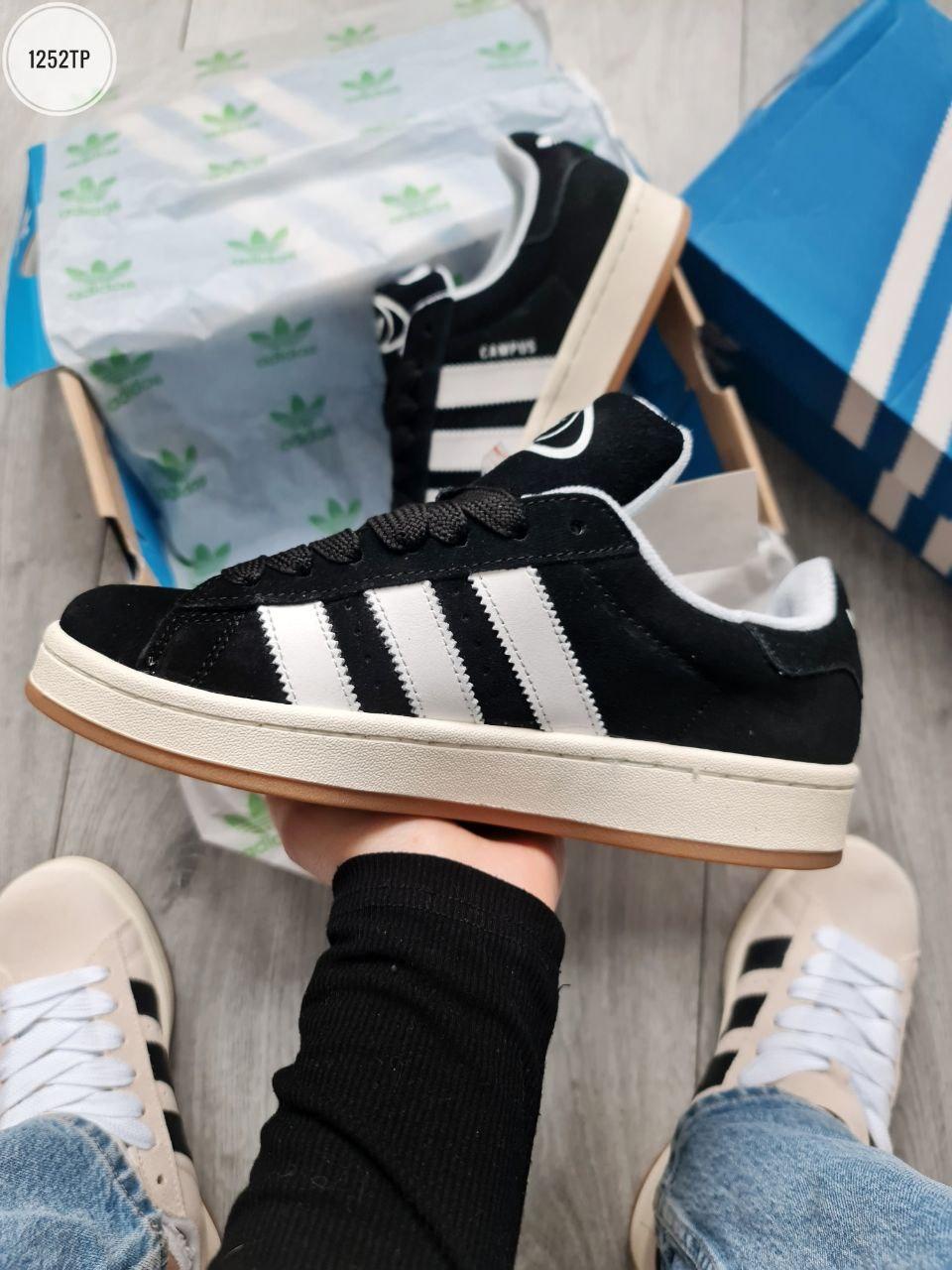 Чоловічі кросівки Adidas Campus OOS (чорні) спортивні повсякденні кроси 1252TP Адідас vkross