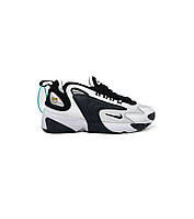 Мужские демисезонные кроссовки Nike Zoom Nike Zoom 2K Black/White (черные с белым) стильные кроссы D498 Найк