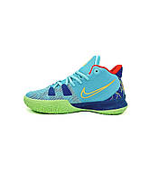 Мужские кроссовки Nike Kyrie 7 Preheat (голубые) модные демисезонные кроссы D496 Найк cross