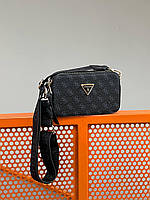 Женская сумка Guess The Snapshot Bag Black Blue (тёмно-синяя) красивая сумочка на длинном ремне torba0099