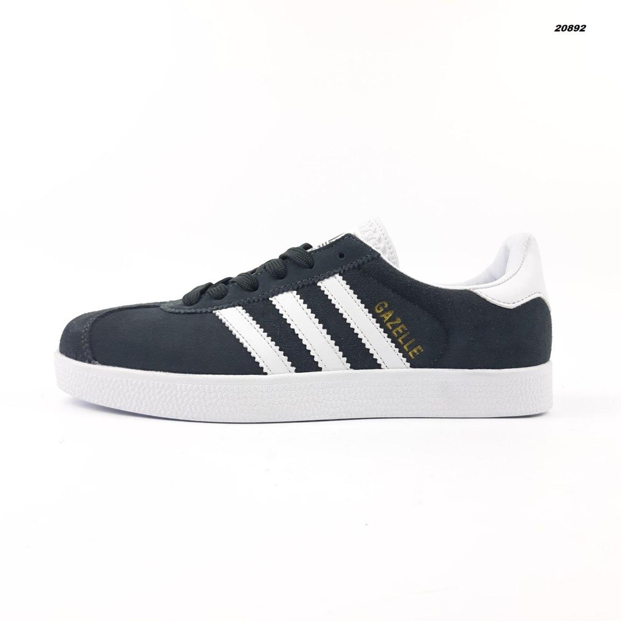 Жіночі демісезонні кросівки Adidas GAZELLE (темно-сірі) спортивні повсякденні кроси 20892 Адас vkross