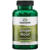 Корінь імбиру Swanson Ginger Root 540 mg 100 Caps BM, код: 7566643