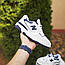 Чоловічі демісезонні кросівки New Balance 550 (біло-сині) спортивні стильні кроси 11199 Нью Беленс vkross, фото 6