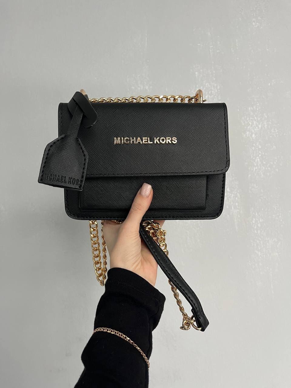 Жіноча сумка Michael Kors (чорна) модна стильна маленька сумочка AS521 vkross
