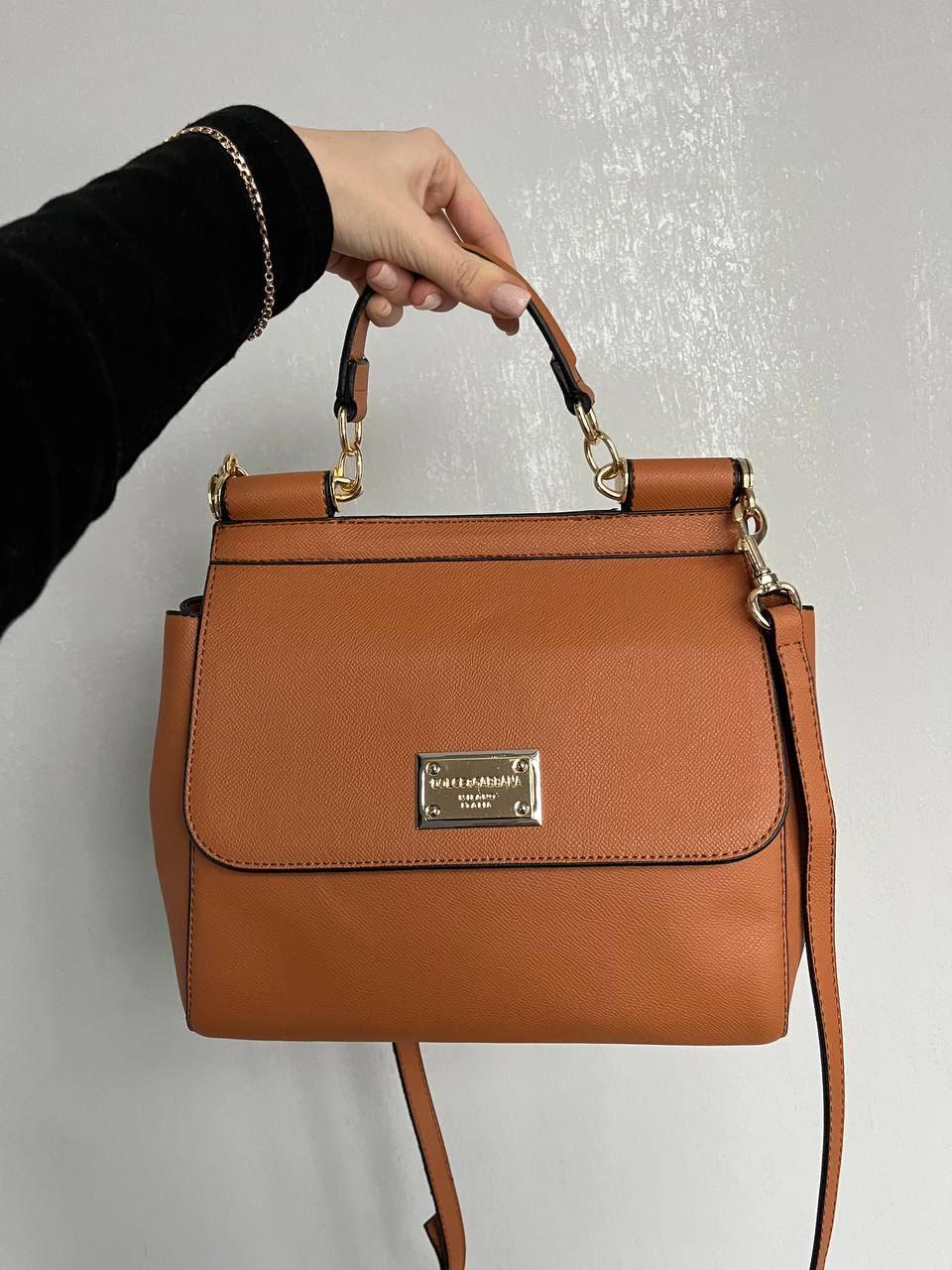 Жіноча сумка Dolce & Gabbana (коричнева) красива молодіжна стильна сумочка AS527 vkross, фото 1