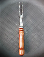 Виделка з дерев'яною ручкою для зняття м'яса та шашлику