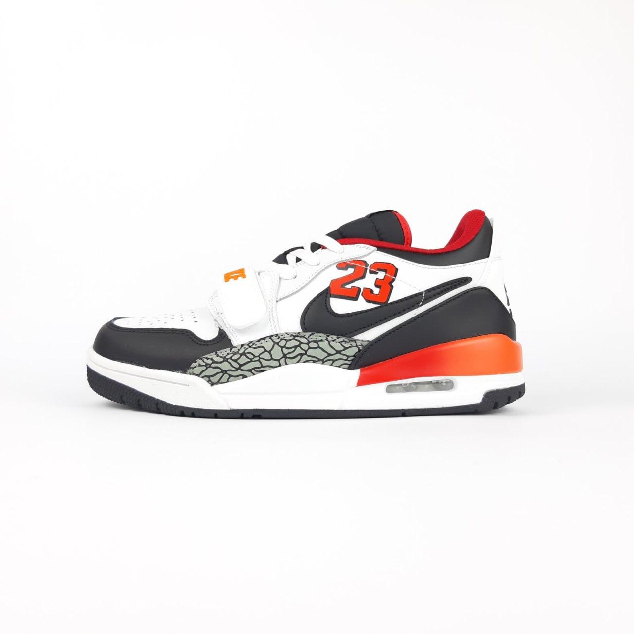 Жіночі демісезонні кросівки Nike Air jordan Legacy 312 Low (білі з чорним/червоним) стильні 20840 Найк vkross