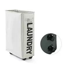 Кошик для білизни тканинний з ручками Rolling Bag AND243 Білий YU227