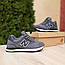 Чоловічі демісезонні кросівки New Balance 574 Classic (темно-сірі) повсякденні спортивні 11214 Нью Беленс vkross, фото 5