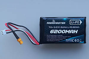 Акумулятор LiPo Radiomaster 6200mAh 7.4V 2S XT30 (для пультів Radiomaster)